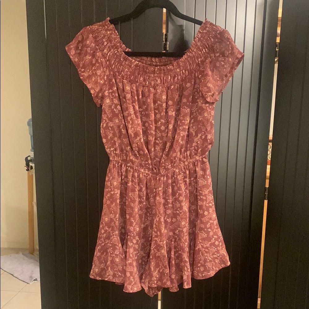 Francesca’s Floral Smocked Women's Romper